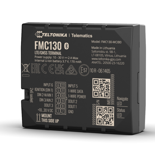 FMC130 4G TELTONIKA GPS TRACKER LA version 1 FMC130 4G TELTONIKA GPS TRACKER LA version 1