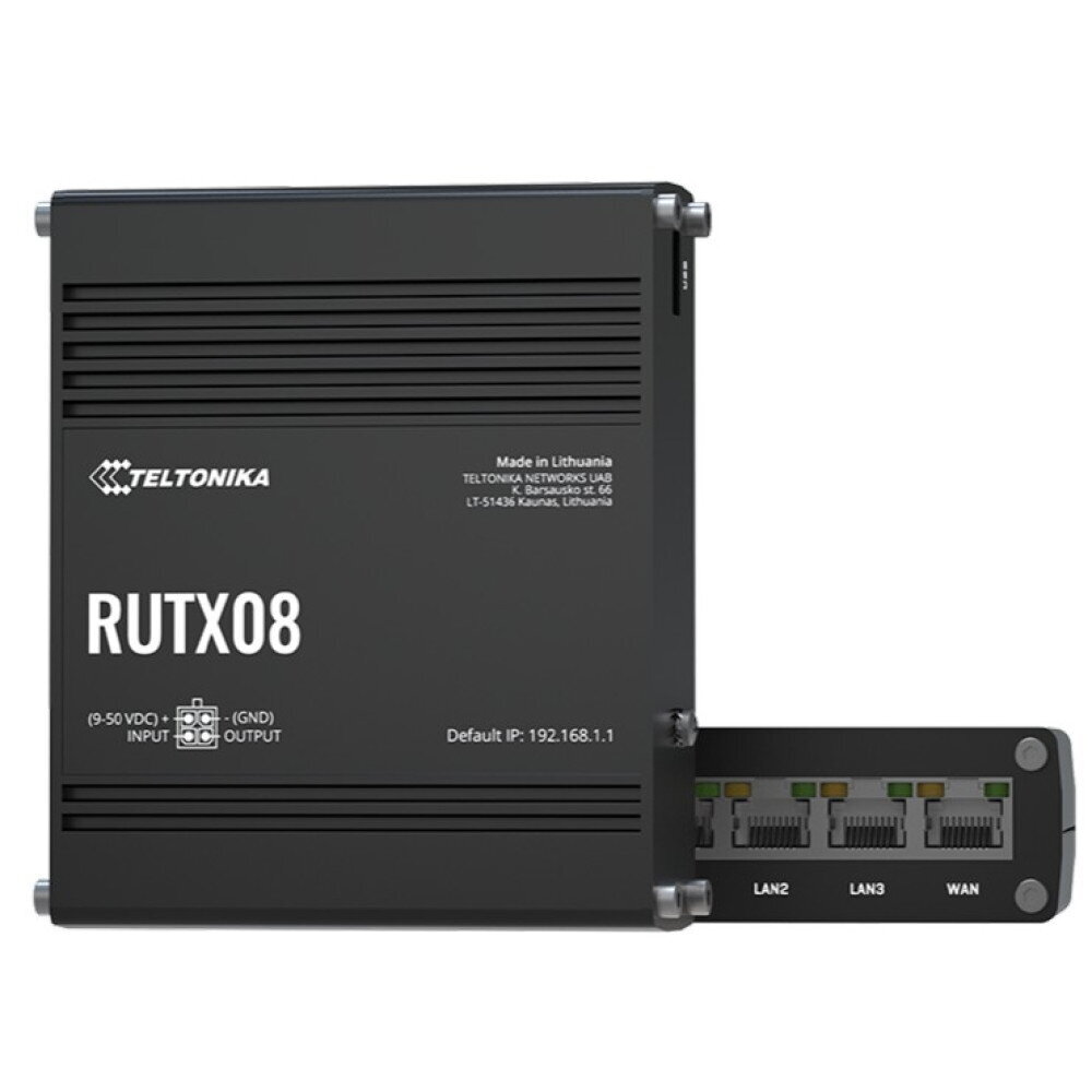 TELTONIKA INDUSTRIAL ETHERNET ROUTER RUTX08 1