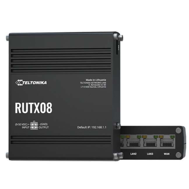 TELTONIKA INDUSTRIAL ETHERNET ROUTER RUTX08 1